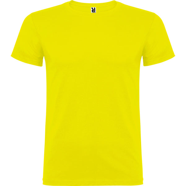 Roly Beagle unisex T-shirt in yellow, ready for logo printing or embroidery