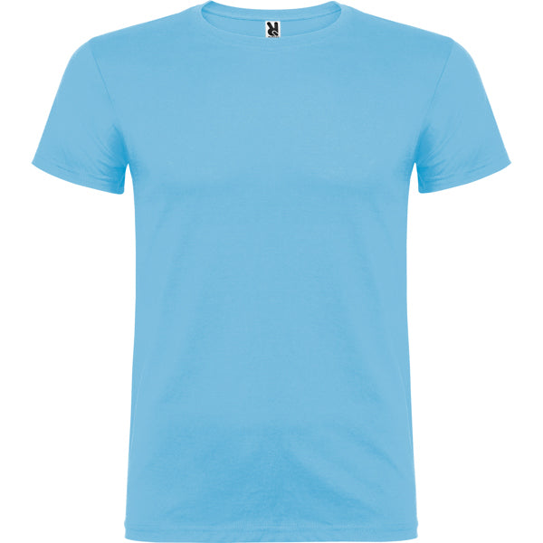 Roly Beagle unisex T-shirt in sky blue, ready for logo printing or embroidery