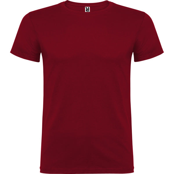 Roly Beagle unisex T-shirt in garnet, ready for logo printing or embroidery