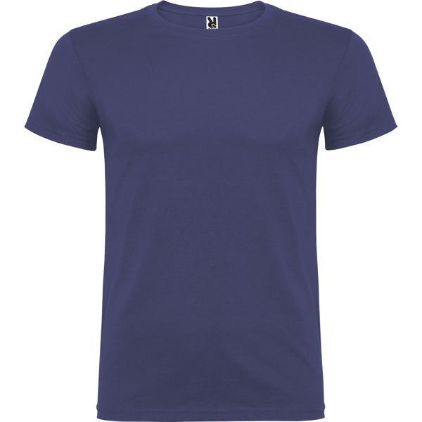 Roly Beagle unisex T-shirt in denim blue, ready for logo printing or embroidery