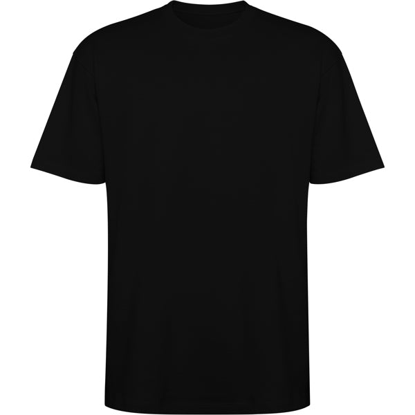 Roly Bull unisex T-shirt in black, ready for logo printing or embroidery