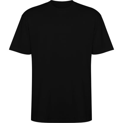 Roly Bull unisex T-shirt in black, ready for logo printing or embroidery