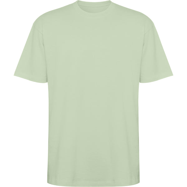 Roly Bull unisex T-shirt in mist green, ready for logo printing or embroidery