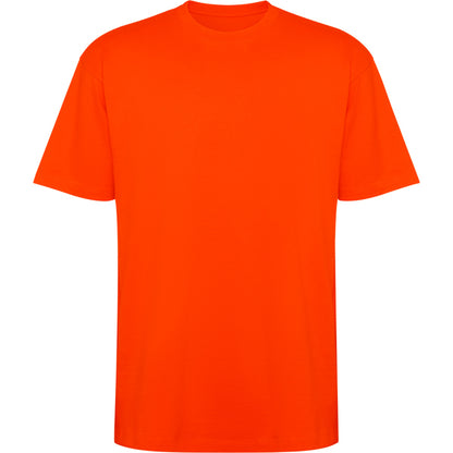 Roly Bull unisex T-shirt in fire orange, ready for logo printing or embroidery