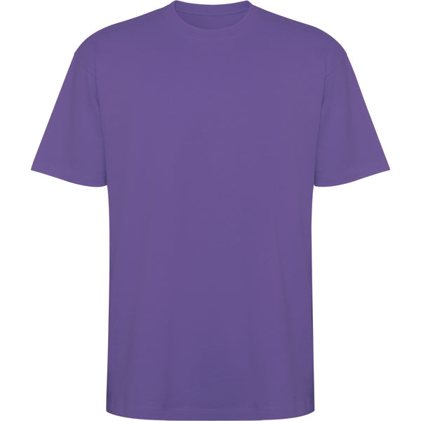 Roly Bull unisex T-shirt in iris purple, ready for logo printing or embroidery