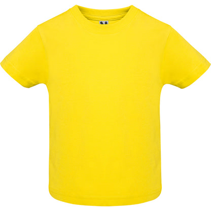 Roly Baby T-shirt in yellow, ready for logo printing or embroidery