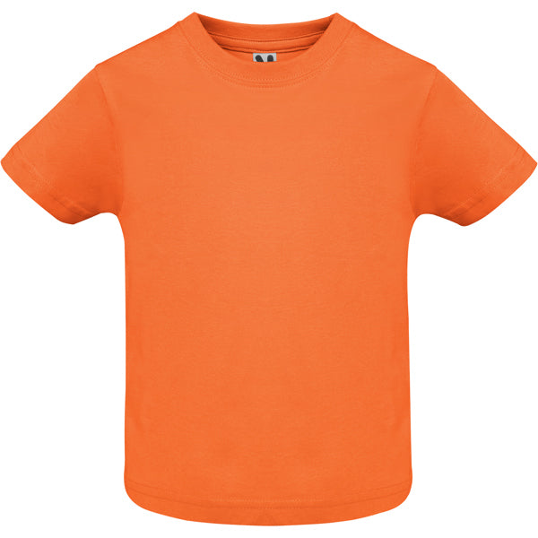 Roly Baby T-shirt in orange, ready for logo printing or embroidery