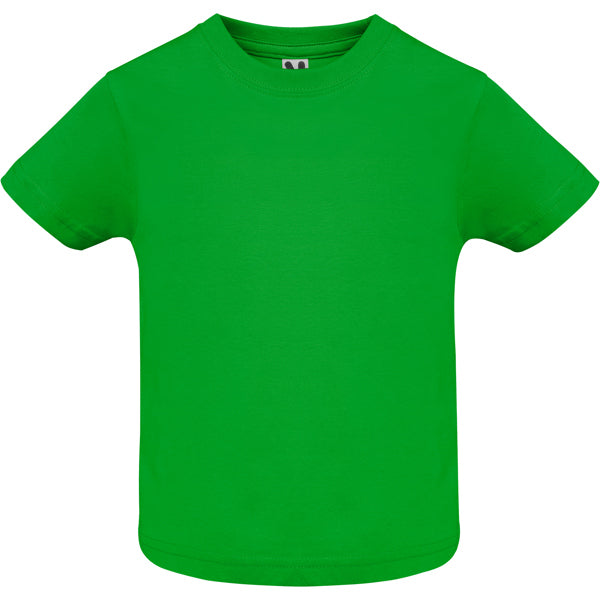 Roly Baby T-shirt in grass green, ready for logo printing or embroidery