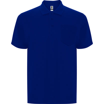 Roly Centauro Premium men's polo shirt in royal blue, ready for logo printing or embroidery