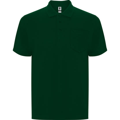 Roly Centauro Premium men's polo shirt in bottle green, ready for logo printing or embroidery