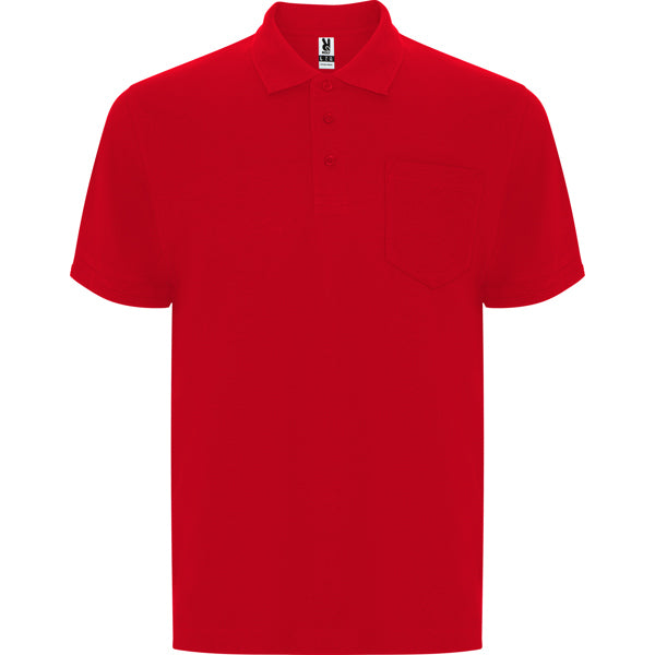 Roly Centauro Premium men's polo shirt in red, ready for logo printing or embroidery