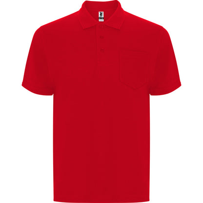 Roly Centauro Premium men's polo shirt in red, ready for logo printing or embroidery
