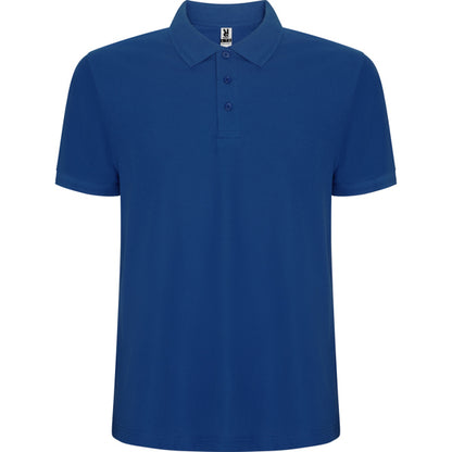 Roly Pegaso Premium men's polo shirt in royal blue, ready for logo printing or embroidery