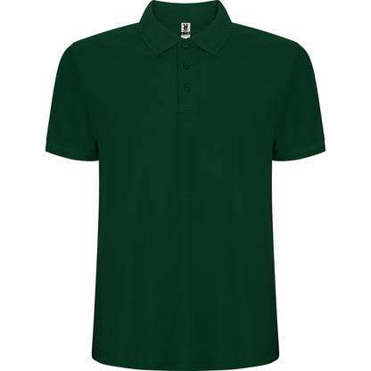Roly Pegaso Premium men's polo shirt in bottle green, ready for logo printing or embroidery