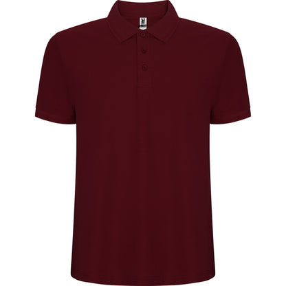 Roly Pegaso Premium men's polo shirt in garnet, ready for logo printing or embroidery