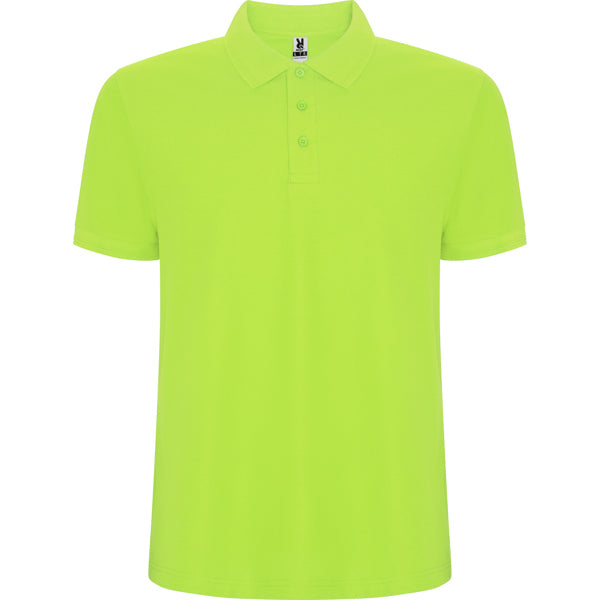 Roly Pegaso Premium men's polo shirt in mantis green, ready for logo printing or embroidery