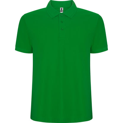 Roly Pegaso Premium men's polo shirt in grass green, ready for logo printing or embroidery