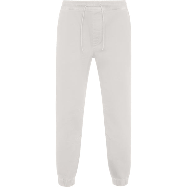 Roly Flexar unisex trousers in vintage white, ready for logo printing or embroidery