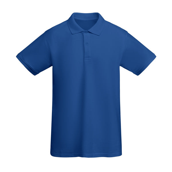 Roly Prince men's polo shirt in royal blue, ready for logo printing or embroidery