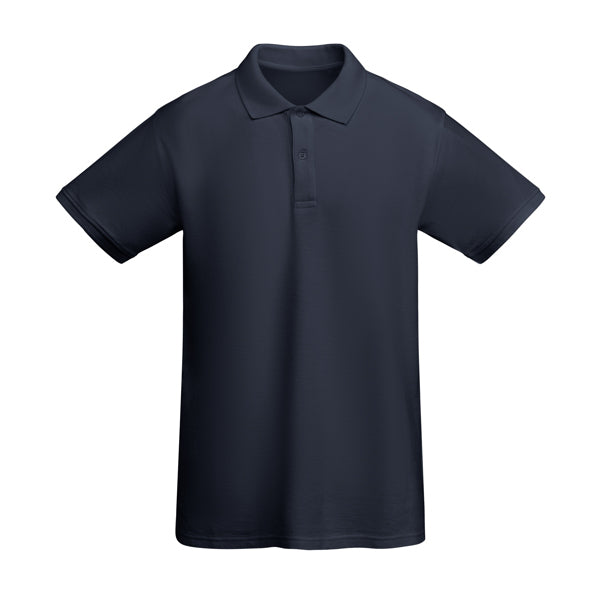 Roly Prince men's polo shirt in navy blue, ready for logo printing or embroidery