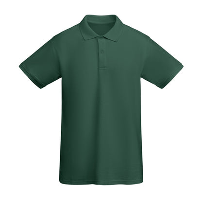 Roly Prince men's polo shirt in bottle green, ready for logo printing or embroidery