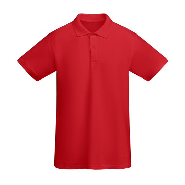 Roly Prince men's polo shirt in red, ready for logo printing or embroidery