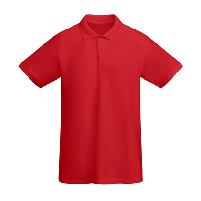 Roly Prince men's polo shirt in red, ready for logo printing or embroidery