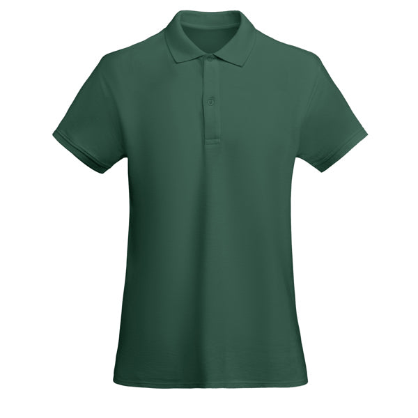 Roly Prince Woman women's polo shirt in bottle green, ready for logo printing or embroidery