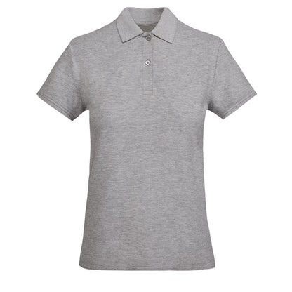 Roly Prince Woman women's polo shirt in heather grey, ready for logo printing or embroidery