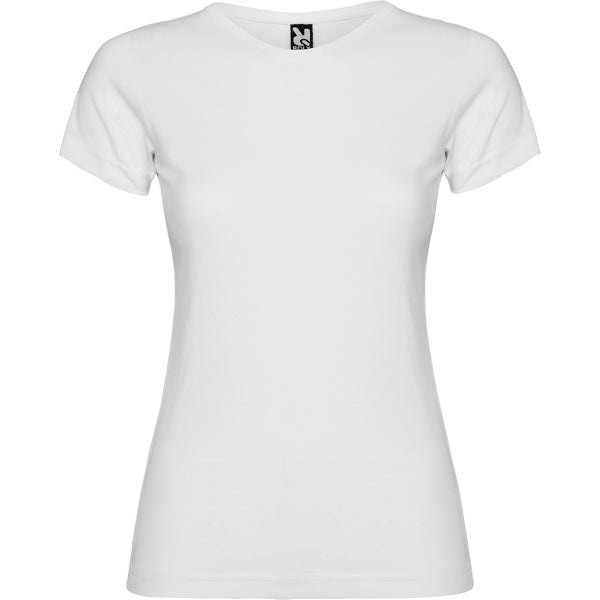 Roly Jamaica women's T-shirt in white, ready for logo printing or embroidery