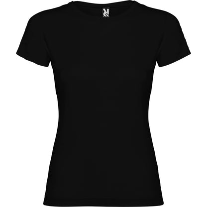 Roly Jamaica women's T-shirt in black, ready for logo printing or embroidery