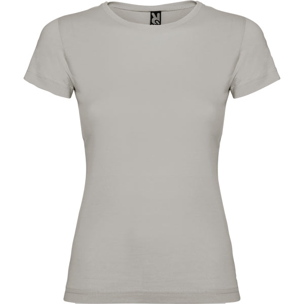 Roly Jamaica women's T-shirt in stone grey, ready for logo printing or embroidery