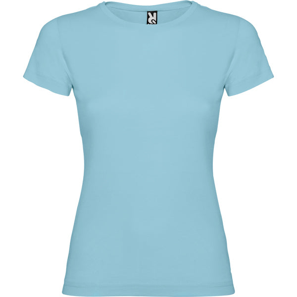 Roly Jamaica women's T-shirt in sky blue, ready for logo printing or embroidery