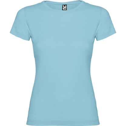 Roly Jamaica women's T-shirt in sky blue, ready for logo printing or embroidery