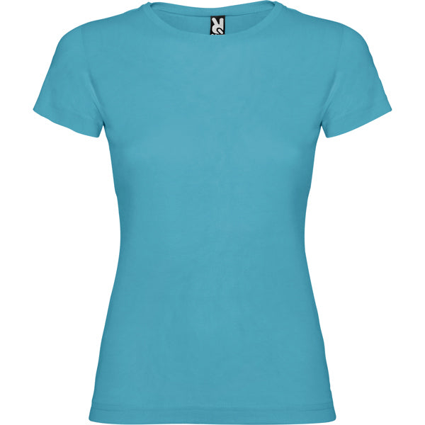 Roly Jamaica women's T-shirt in turquoise, ready for logo printing or embroidery