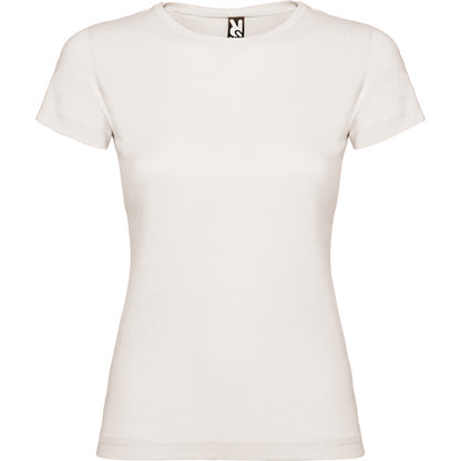 Roly Jamaica women's T-shirt in vintage white, ready for logo printing or embroidery