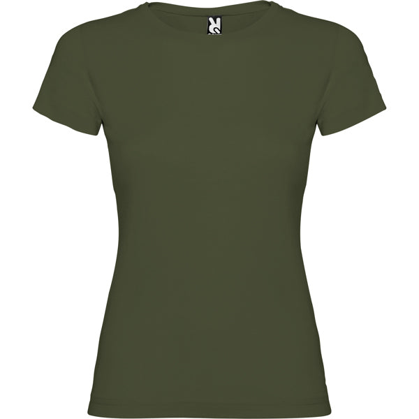 Roly Jamaica women's T-shirt in venture green, ready for logo printing or embroidery