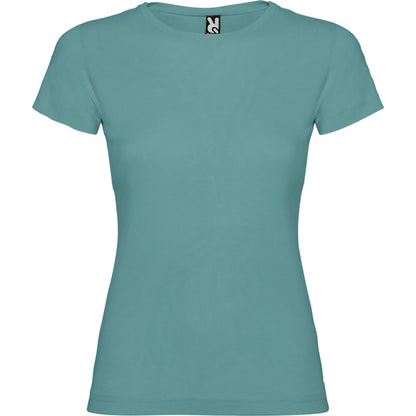 Roly Jamaica women's T-shirt in dusty blue, ready for logo printing or embroidery