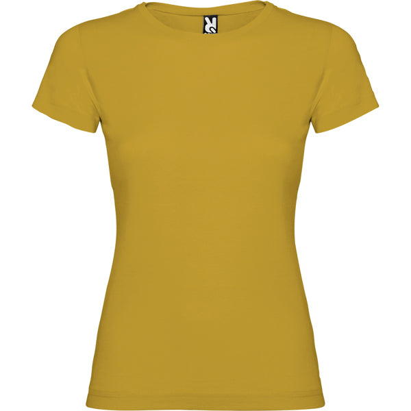 Roly Jamaica women's T-shirt in ochre, ready for logo printing or embroidery