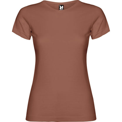 Roly Jamaica women's T-shirt in brick red, ready for logo printing or embroidery