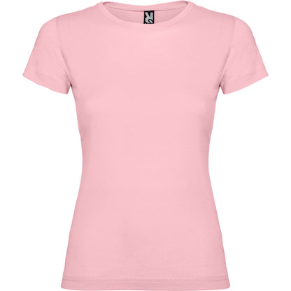 Roly Jamaica women's T-shirt in light pink, ready for logo printing or embroidery
