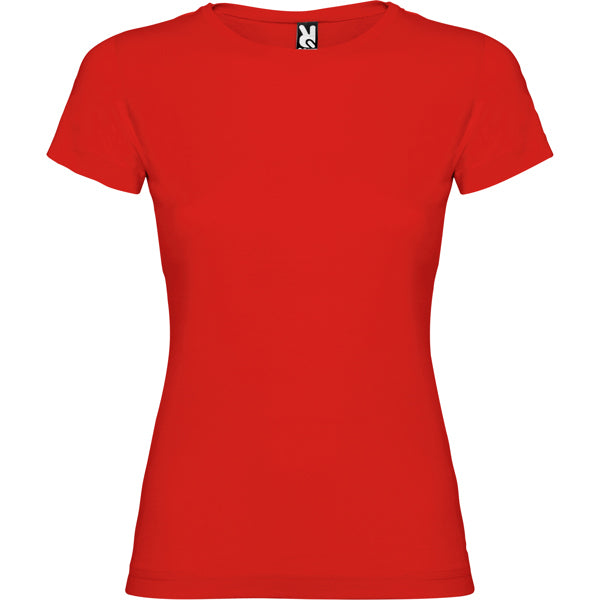 Roly Jamaica women's T-shirt in red, ready for logo printing or embroidery