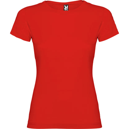 Roly Jamaica women's T-shirt in red, ready for logo printing or embroidery