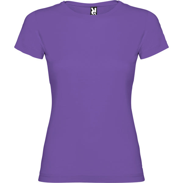 Roly Jamaica women's T-shirt in iris purple, ready for logo printing or embroidery