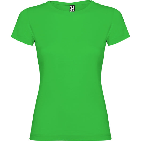 Roly Jamaica women's T-shirt in grass green, ready for logo printing or embroidery