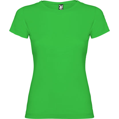 Roly Jamaica women's T-shirt in grass green, ready for logo printing or embroidery