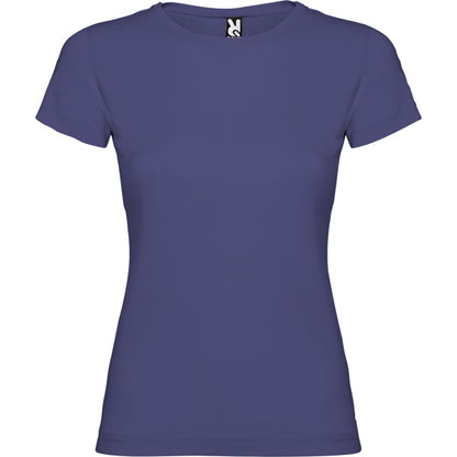 Roly Jamaica women's T-shirt in denim blue, ready for logo printing or embroidery