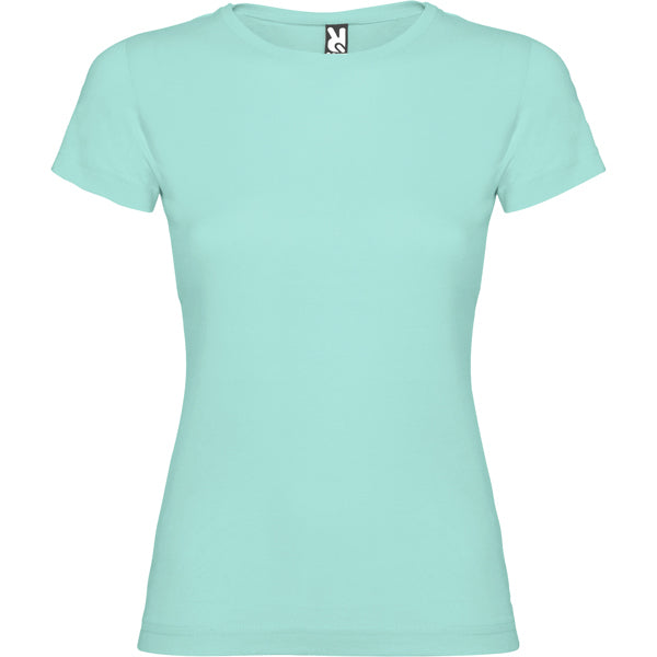 Roly Jamaica women's T-shirt in green mint, ready for logo printing or embroidery