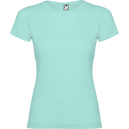 Roly Jamaica women's T-shirt in green mint, ready for logo printing or embroidery