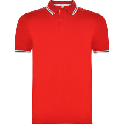 Roly Montreal men's polo shirt in red/white, ready for logo printing or embroidery